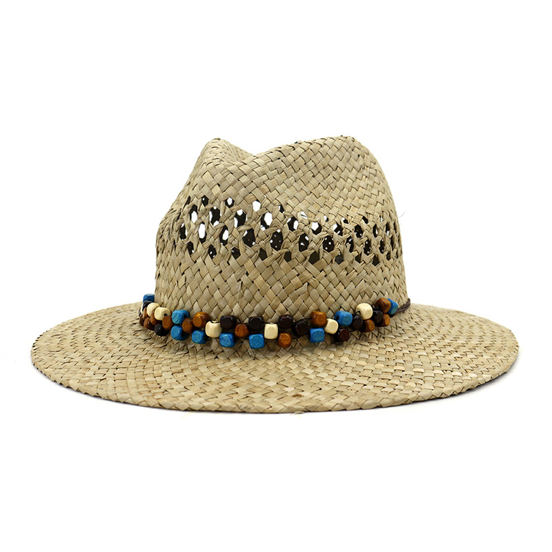 Beach Sun Protect % 100 lastozko Fedora Eguzki Kapela