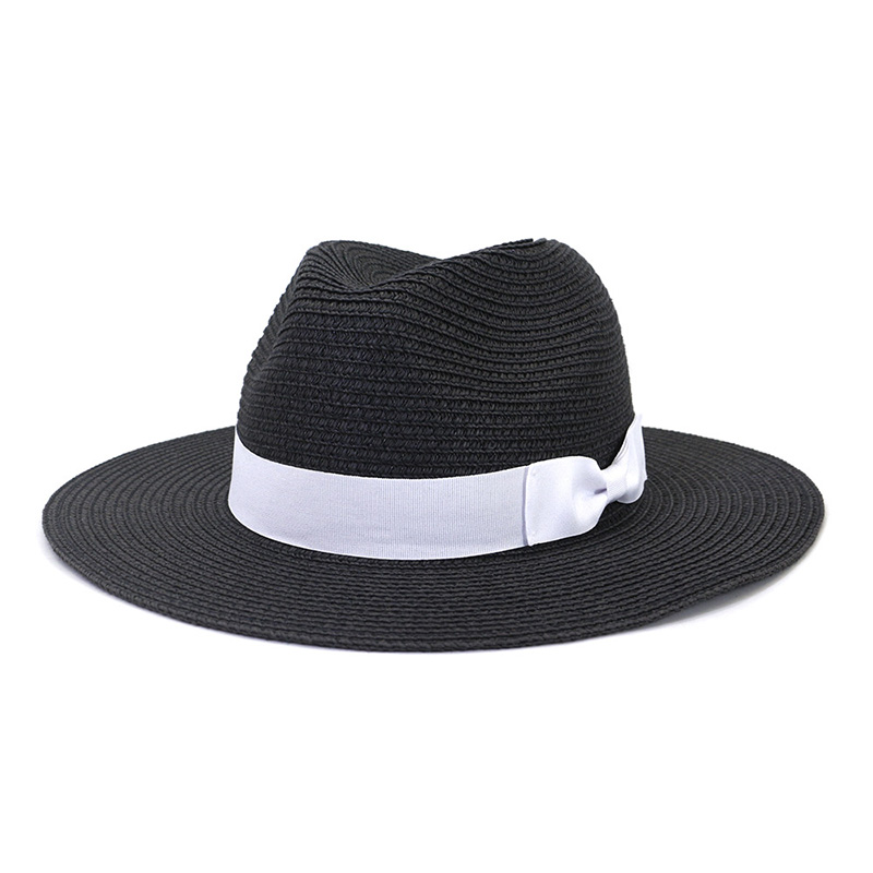 Gizonezkoen Bowknot Fedora lastozko kapela